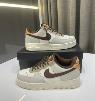 Nik E Air Force 1 Lv8 Brogue Wingtip Sneakers