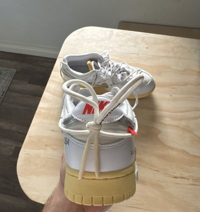 Nike Off-white Dunk Low Lot 01 Of 50 Shoes Size 9