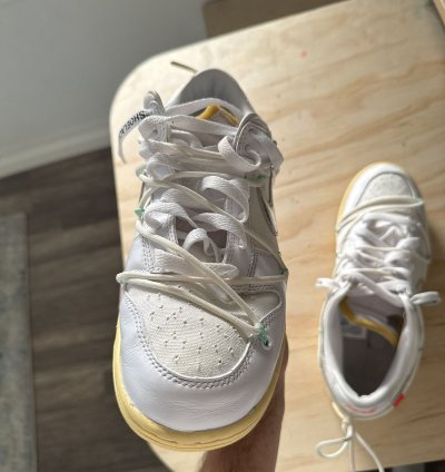Nike Off-white Dunk Low Lot 01 Of 50 Shoes Size 9