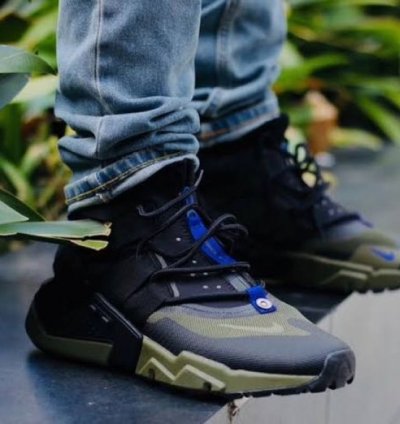 Nik E Air Huarache Gripp Green Black Sneakers