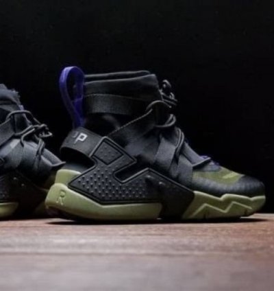 Nik E Air Huarache Gripp Green Black Sneakers