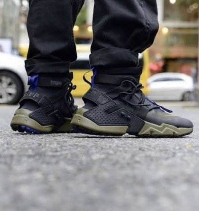Nik E Air Huarache Gripp Green Black Sneakers