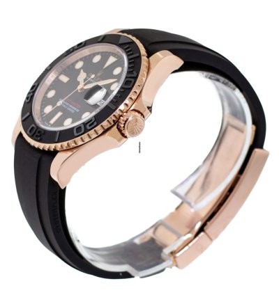 Rolex Yacht-master 40 40mm Rose Gold Black Dial Black Bezel 126655