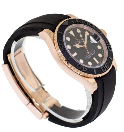 Rolex Yacht-master 40 40mm Rose Gold Black Dial Black Bezel 126655