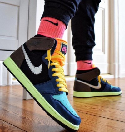 Nik E Air Jordan 1 Bio Hack Basketball Sneakers Semi Ua