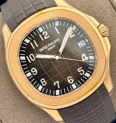 Patek Philippe Aquanaut Brown Dial Rose Gold