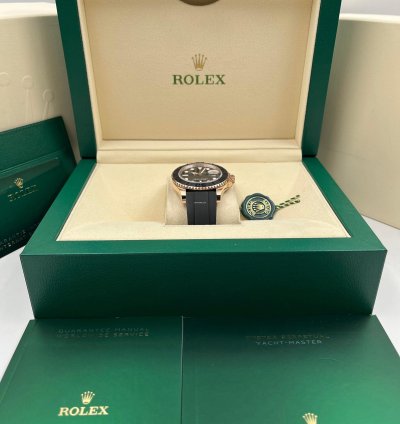 Rolex Yacht-master 40 40mm Rose Gold Oysterflex 126655 Unworn 2024