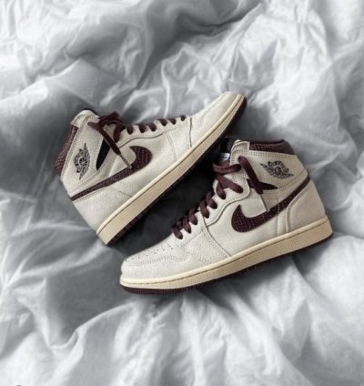 Nik E Air Jordan 1 High Ma Maniere Basketball Sneakers Semi Ua
