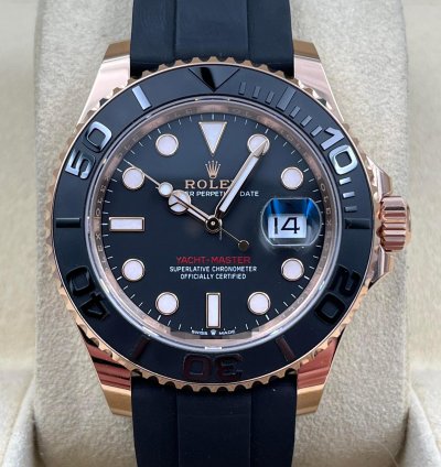 Rolex Yacht-master 40 40mm Rose Gold Oysterflex 126655 Unworn 2024