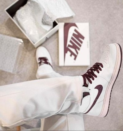 Nik E Air Jordan 1 High Ma Maniere Basketball Sneakers Semi Ua