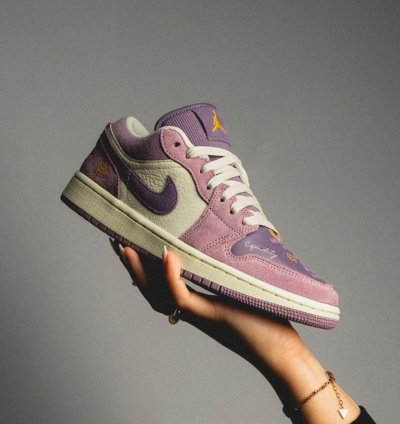 Nik E Air Jordan 1 Low Unity Basketball Sneakers