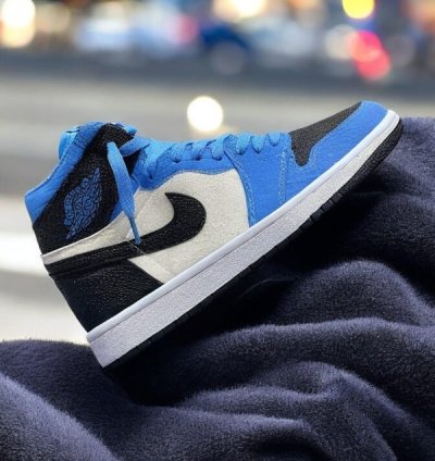 Nik E Air Jordan 1 Spider Verse Unc Blue Basketball Sneakers Semi Ua