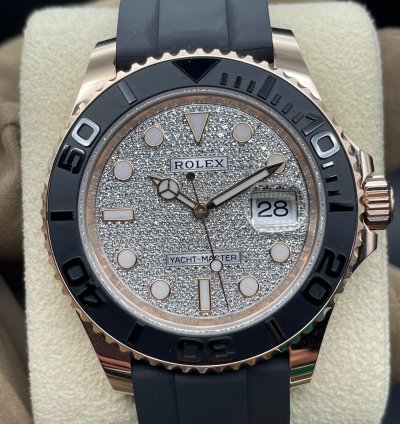 Rolex Yacht-master 40 Factory Diamond Paved Dial Unworn