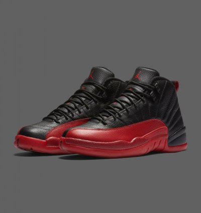 Nik E Air Jordan 12 Flu Game Basketball Sneakers