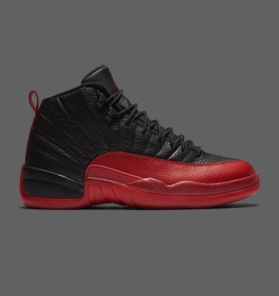 Nik E Air Jordan 12 Flu Game Basketball Sneakers