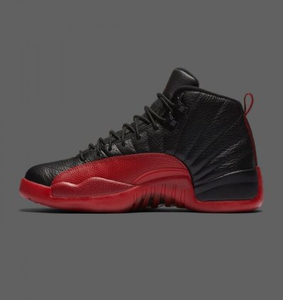 Nik E Air Jordan 12 Flu Game Basketball Sneakers