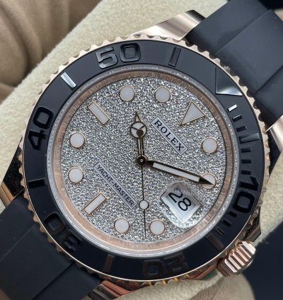 Rolex Yacht-master 40 Factory Paved Dial Unworn