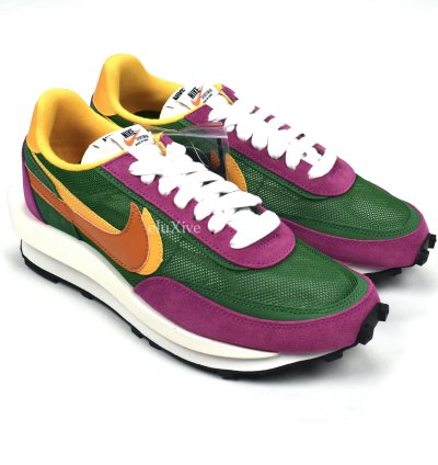 Nike Sacai Ld Waffle Sneakers Pine Green Clay Orange Ds19