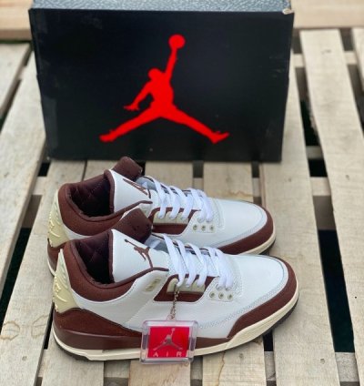 Nik E Air Jordan 3 X A Ma Maniere Burgundy Crush Sneakers