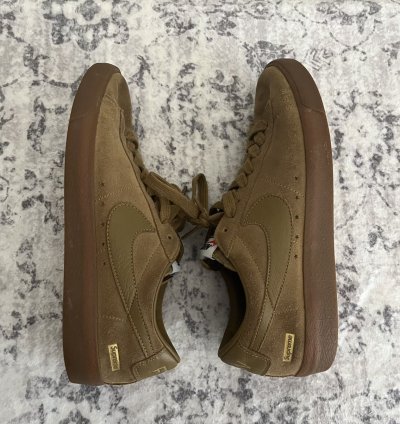 Supreme Nike Sb Ftw Blazer Low Gt Golden Beige 10
