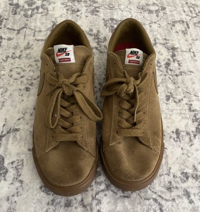 Supreme Nike Sb Ftw Blazer Low Gt Golden Beige 10