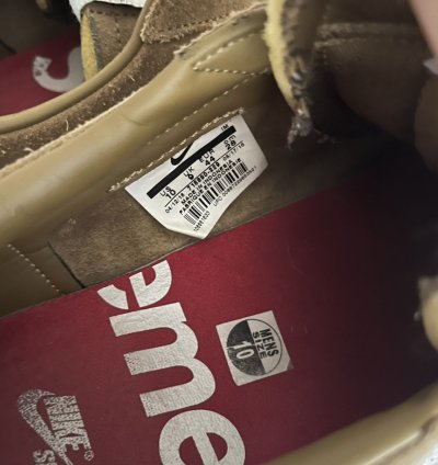Supreme Nike Sb Ftw Blazer Low Gt Golden Beige 10