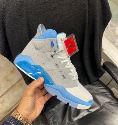 Nik E Air Jordan 6 17 23 Multi Total Blue Basketball Sneakers