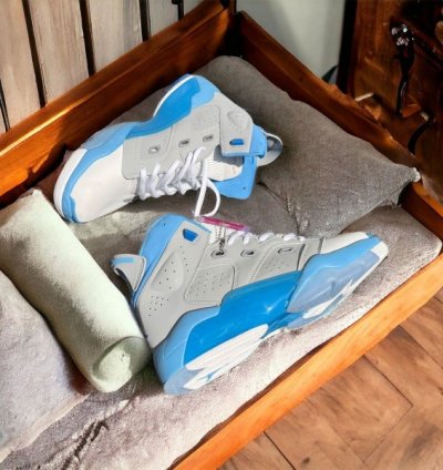 Nik E Air Jordan 6 17 23 Multi Total Blue Basketball Sneakers