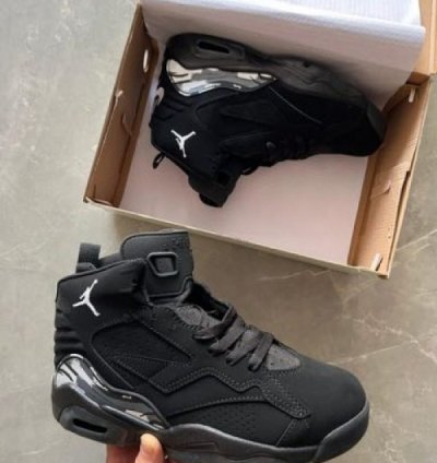 Nik E Air Jordan 6 Black Basketball Sneakers