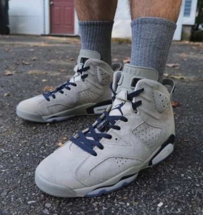 Nik E Air Jordan 6 Georgetown Basketball Sneakers