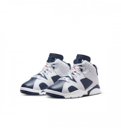 Nik E Air Jordan 6 Olymic White Navy 2024 Basketball Sneakers