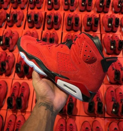 Nik E Air Jordan 6 Toro Bravo Basketball Sneakers Semi Ua