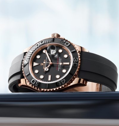Rolex Yacht-master 40 New 2025 126655 Rose Gold Black Oysterflex