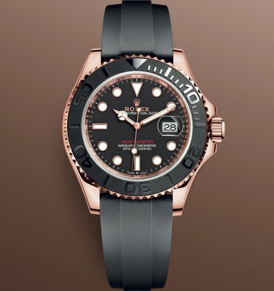 Rolex Yacht-master 40 New 2025 126655 Rose Gold Black Oysterflex