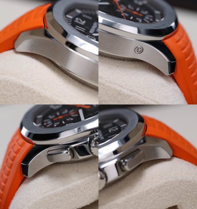 Patek Philippe Aquanaut Complete Set Mint 42mm Chrono Stainless Black Dial Orange 5968a 001