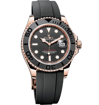 Rolex Yacht-master 40 New 2025 126655 Rose Gold Black Oysterflex