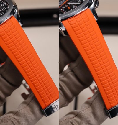 Patek Philippe Aquanaut Complete Set Mint 42mm Chrono Stainless Black Dial Orange 5968a 001