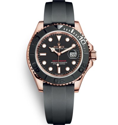 Rolex Yacht-master 40 New 2025 126655 Rose Gold Black Oysterflex