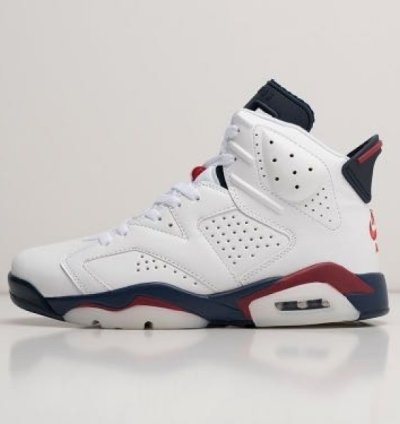 Nik E Air Jordan 6 White Infrared Basketball Sneakers