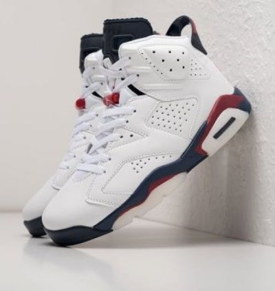 Nik E Air Jordan 6 White Infrared Basketball Sneakers