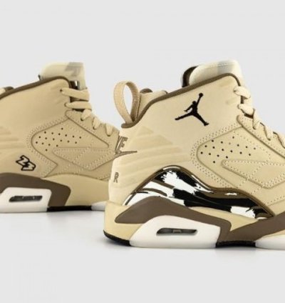 Nik E Air Jordan Gold Shadow Brown Basketball Sneakers