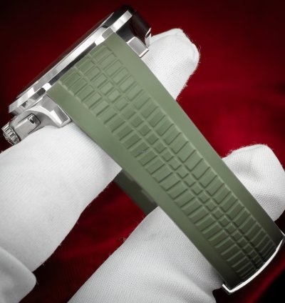 Patek Philippe Aquanaut Flyback Chronograph 18kt White Gold Green Dial 5968g-010 Complete