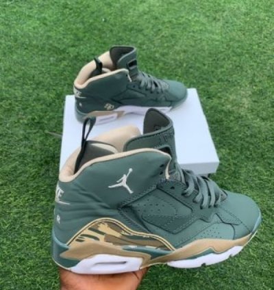 Nik E Air Jordan Mvp 6 Galactic Jade Basketball Sneakers
