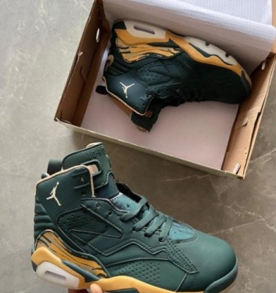 Nik E Air Jordan Mvp 6 Galactic Jade Basketball Sneakers