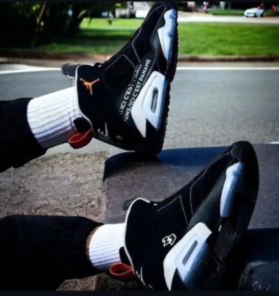 Nik E Air Jordan Mvp Black Magma X Paris Saint Germain Basketball Sneakers