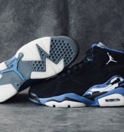 Nik E Air Jordan Mvp Black Royal Basketball Sneakers