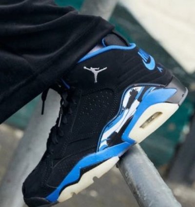 Nik E Air Jordan Mvp Black Royal Basketball Sneakers