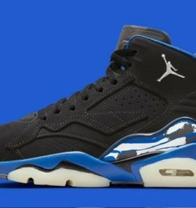 Nik E Air Jordan Mvp Black Royal Basketball Sneakers