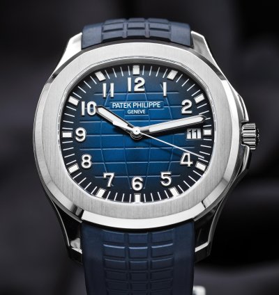 Patek Philippe Aquanaut Full Set 5168g-001 42 2mm White Gold Blue Dial