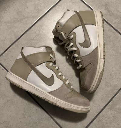 Nike Sb Dunk High White Khaki 2006 Size 12m